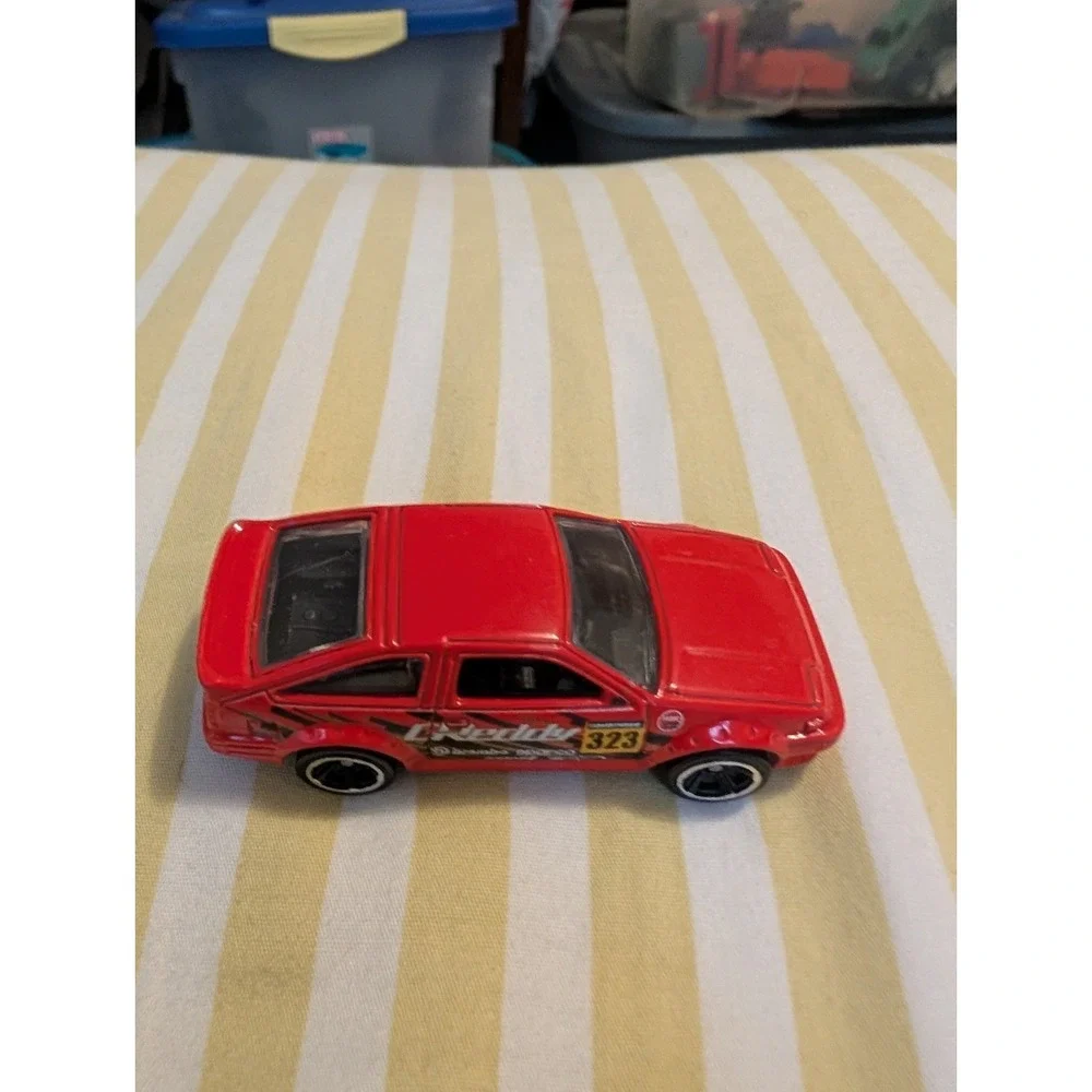 Hot Wheels CUSTOM W/REAL RIDERS Red Toyota AE-86 Corolla GReddy